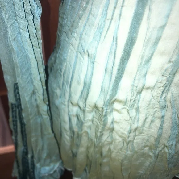 Andrea‎ Rosati Teal Fitted V Neck Blouse L EUC - Picture 8 of 11